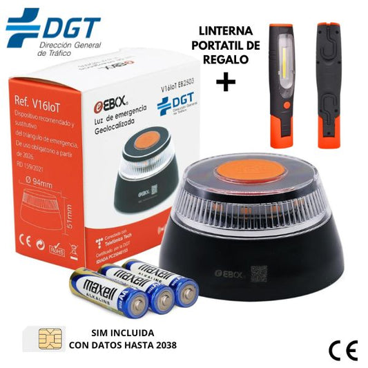 Baliza  De Emergencia V16 Geolocalizada Homologada Por DGT
