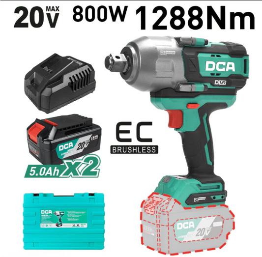 Pistola de Impacto Inalámbrica BRUSHLESS 20V de 3/4"